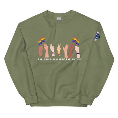 Unisex Raise Your Hands Pride Sweatshirt (Darker Colors)