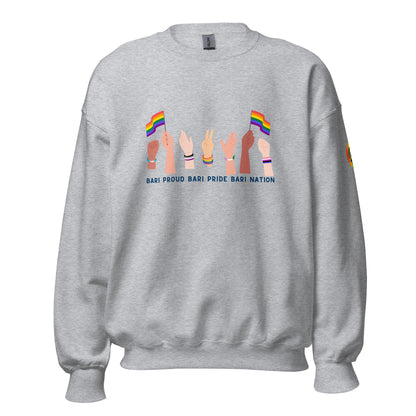 Unisex Raise Your Hands Pride Sweatshirt (Light Colors)