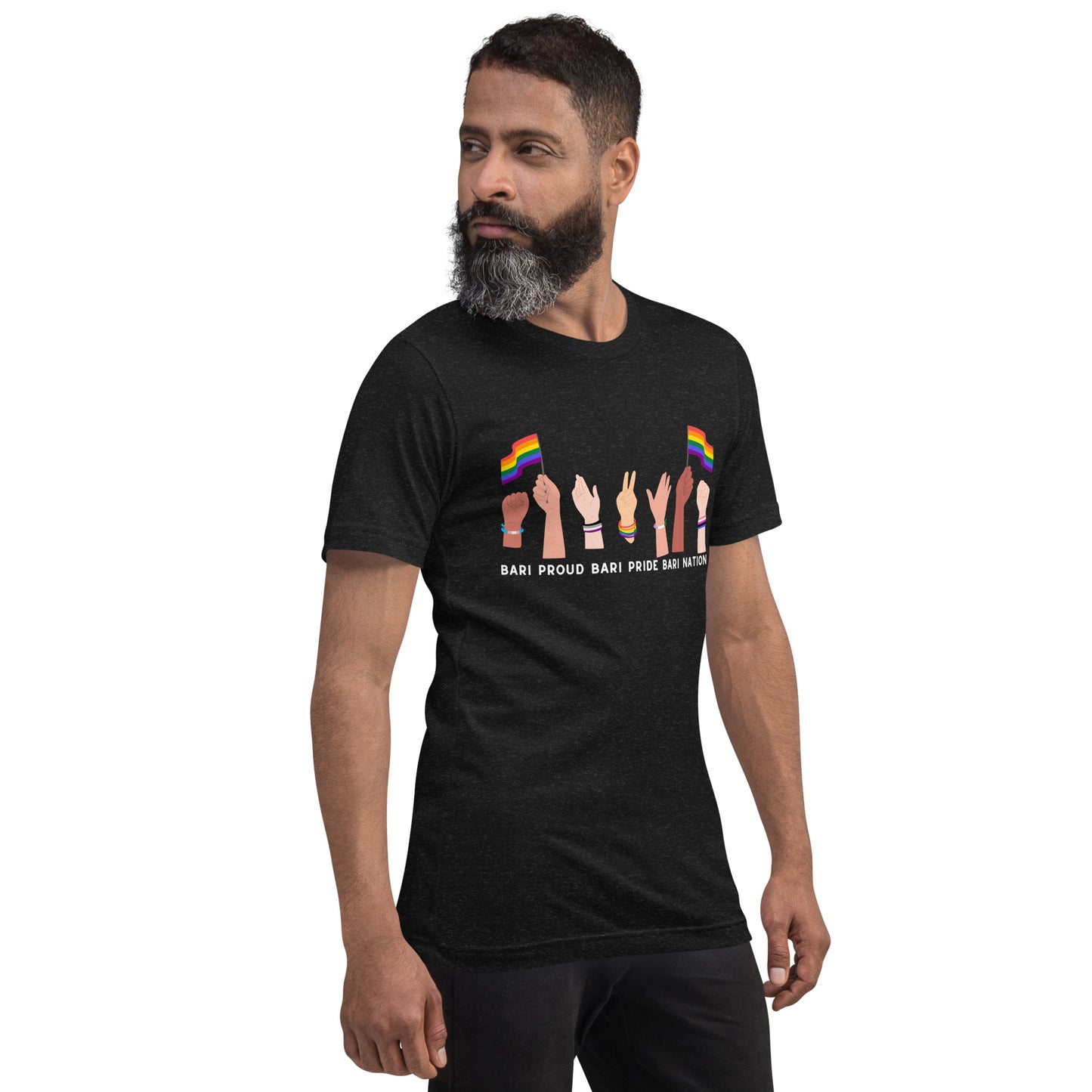 Unisex Raise Your Hands Pride T-Shirt (Dark Colors)