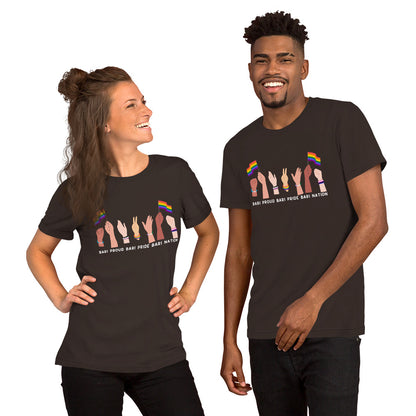 Unisex Raise Your Hands Pride T-Shirt (Dark Colors)