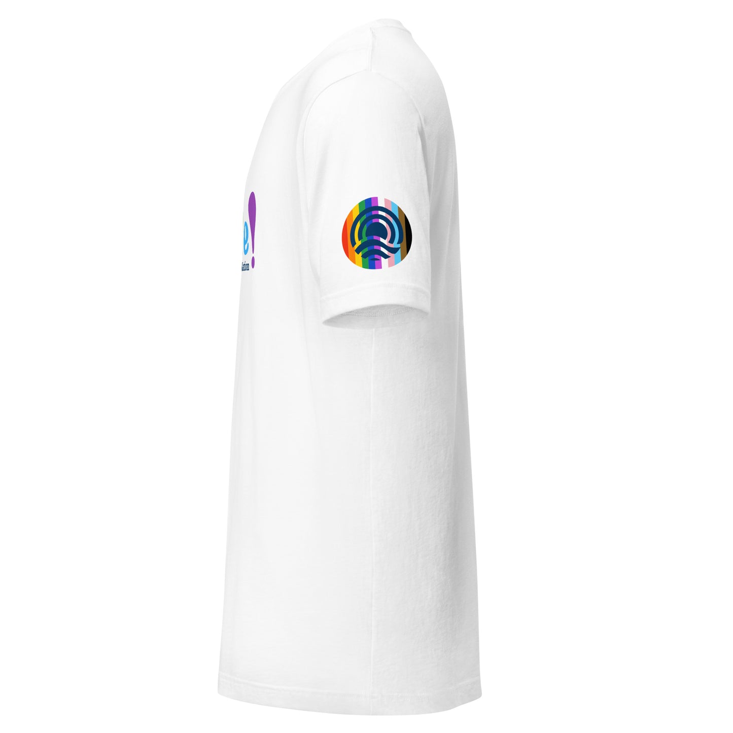 Unisex Pride Block Letter T-Shirt (Lighter Colors)